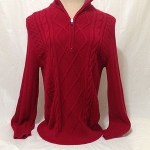 IZOD Red Sweater. Size Small